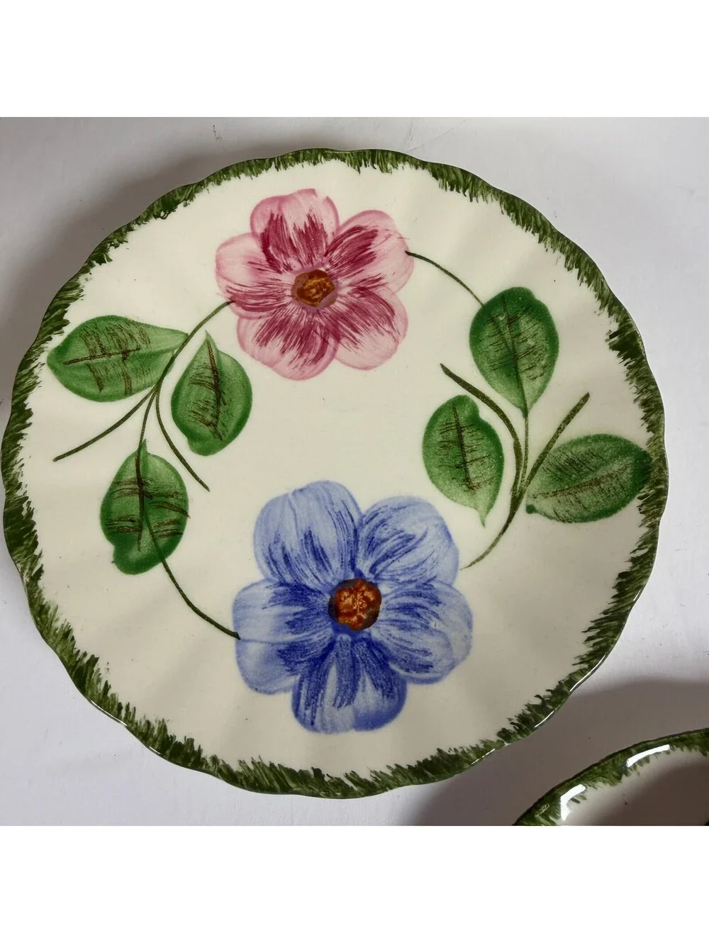 Vintage Blue Ridge Southern Potteries 10K Floral Dinnerware Set 29 Pieces